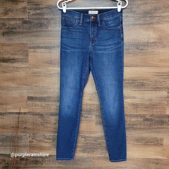 Madewell Jeans 28 Roadtripper Skinny Mid Rise Tummy Control Jansen Wash K1877 - Picture 1 of 13